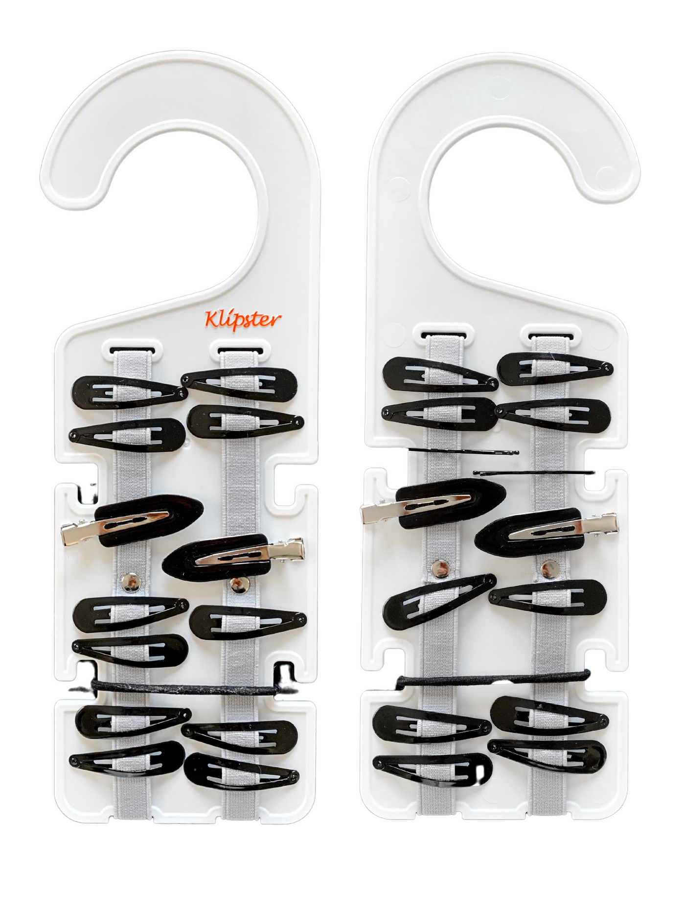Classic Klipster Hair Accessories Organizer is double-sided and great for storing hair clips and yarmulka clips.