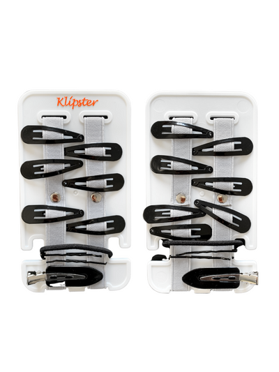 Mini Klipster Hair Acceessories Organizer. Double-sided, lightweight, compact solution to store hair clips, hair bows, scrunchies, hair ties, and more. 